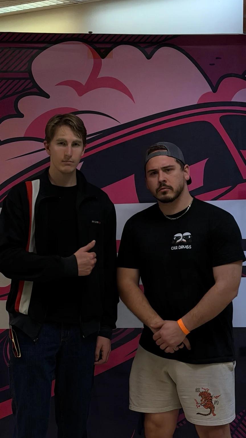 Christian Fingar and Sam Hearne, co-founders of No Rush Motorsports